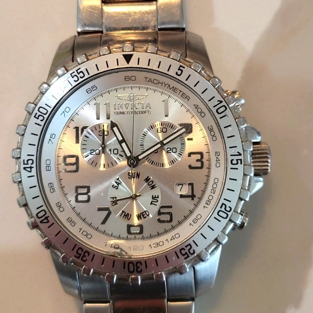 [SOLD] Invicta day date Triple Chrome